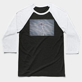 Roseate Skimmer Over Water Baseball T-Shirt